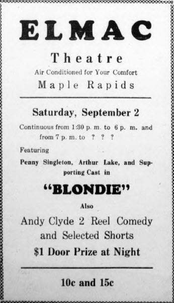 Elmac Theater - Aug 31 1939 Ad (newer photo)